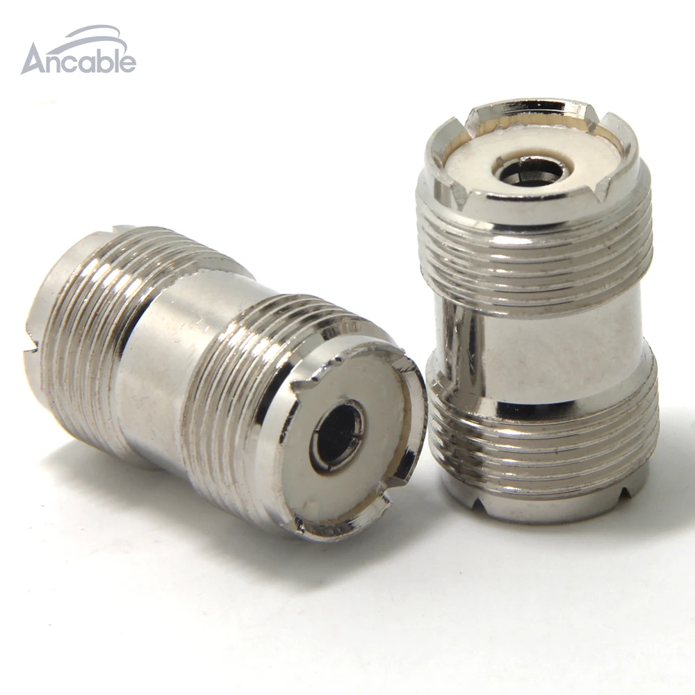 

2 Pack UHF SO-239 Female to Female Coupler RF Adapter Connector for PL-259 Plugs