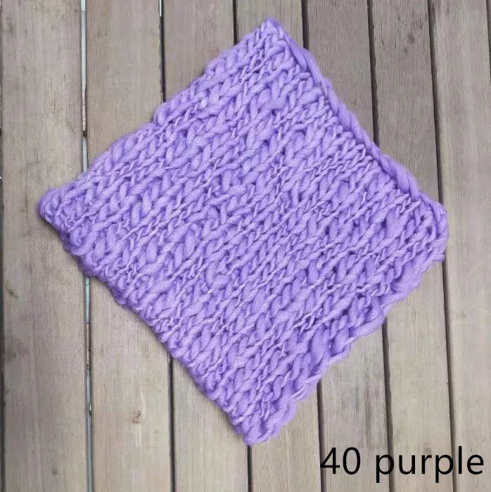 50*50cm Handcraft Acrylic Fiber Blanket Basket Stuffer Filler Newborn Baby Photography Background - Цвет: purple