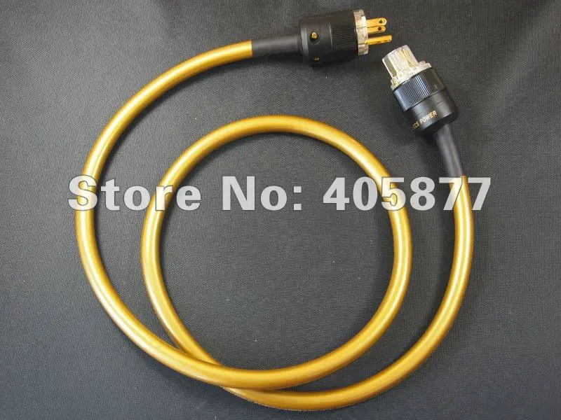 

viborg audio power cable with DIY Pailiccs gold plated US plugs 1.5m for tube amplifier