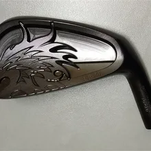 EMILLID baama EB-901 Железный набор черный EMILLID baama клюшки для гольфа 456789Pw(7 шт.) R/S гибкий стальной/графитовый Вал с головным покрытием