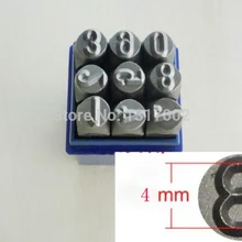 Ювелирная форма из сплава стали 10 мм металлический набор штамповок, хорошая твердость и прочность, штамповка номера