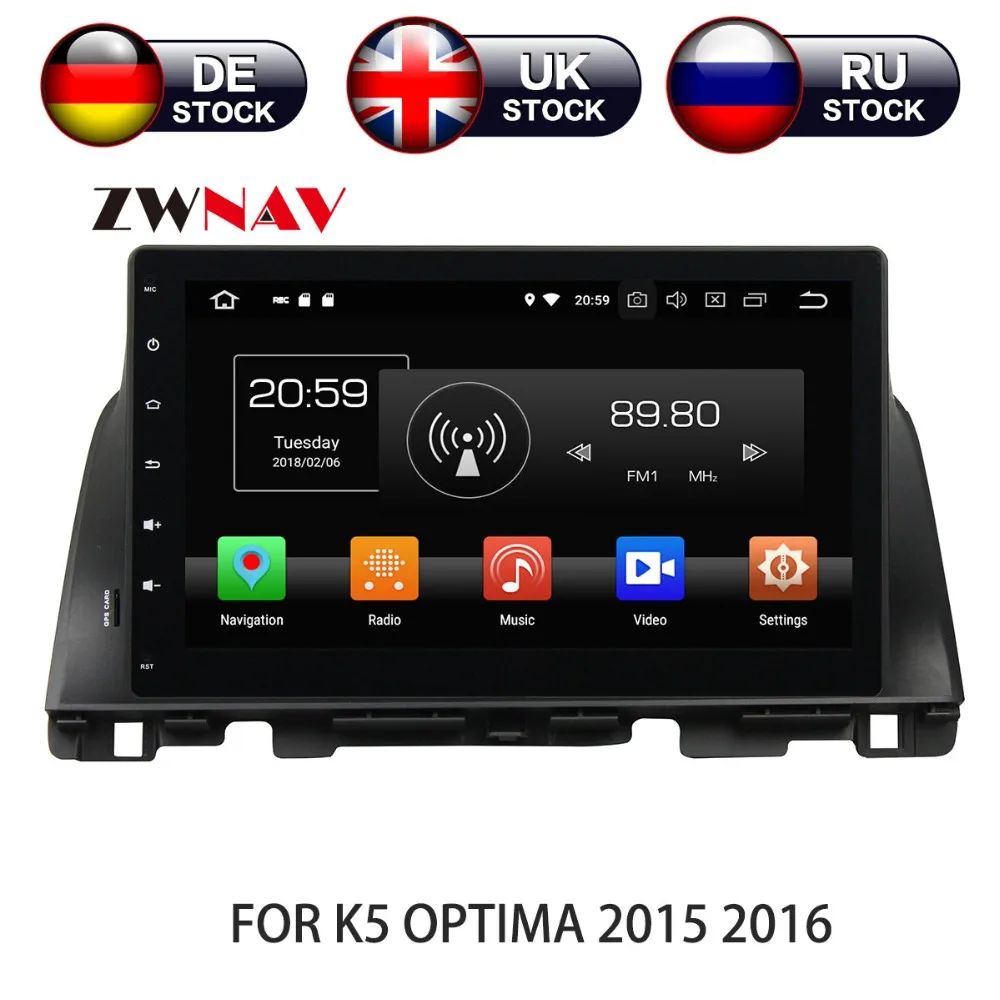 

Android 9 4+32G Car DVD Player GPS navigation For Kia K5/OPTIMA 2015 head unit multimedia player tape recorder