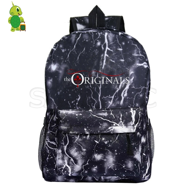 Дневники вампира галактика пространство ежедневный рюкзак школьные сумки для подростков женщин мужчин повседневный рюкзак для путешествий Детский рюкзак для книг - Цвет: 7