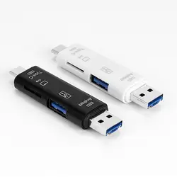 3 в 1 type-C кардридер Micro usb type-C флеш-накопитель адаптер разъем высокая скорость TF устройство для чтения карт памяти для ПК компьютер телефон