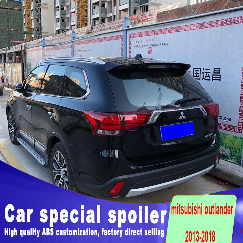 Для Mitsubishi Outlander 2013 до спойлер на крышу высокого качества ABS спойлер грунтовка или любой цвет задний спойлер для Outlander