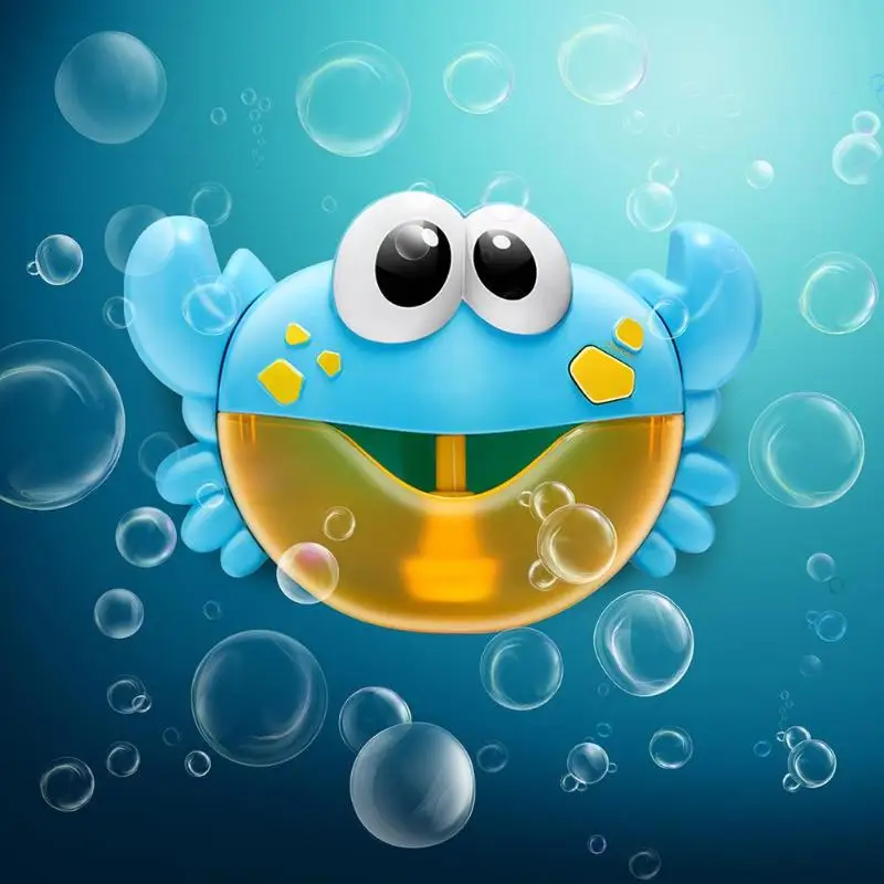 Мультфильм Пластиковый Краб машина пузыря музыкальная машина пузыря смешная вода одна кнопка дети детская Ванна Душ пузырьковая игрушка