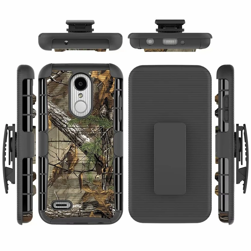 Для LG aristo 2/LV3 2018 чехол Гибридный Heavy Duty 3 в 1 военный Камуфляжный жесткий