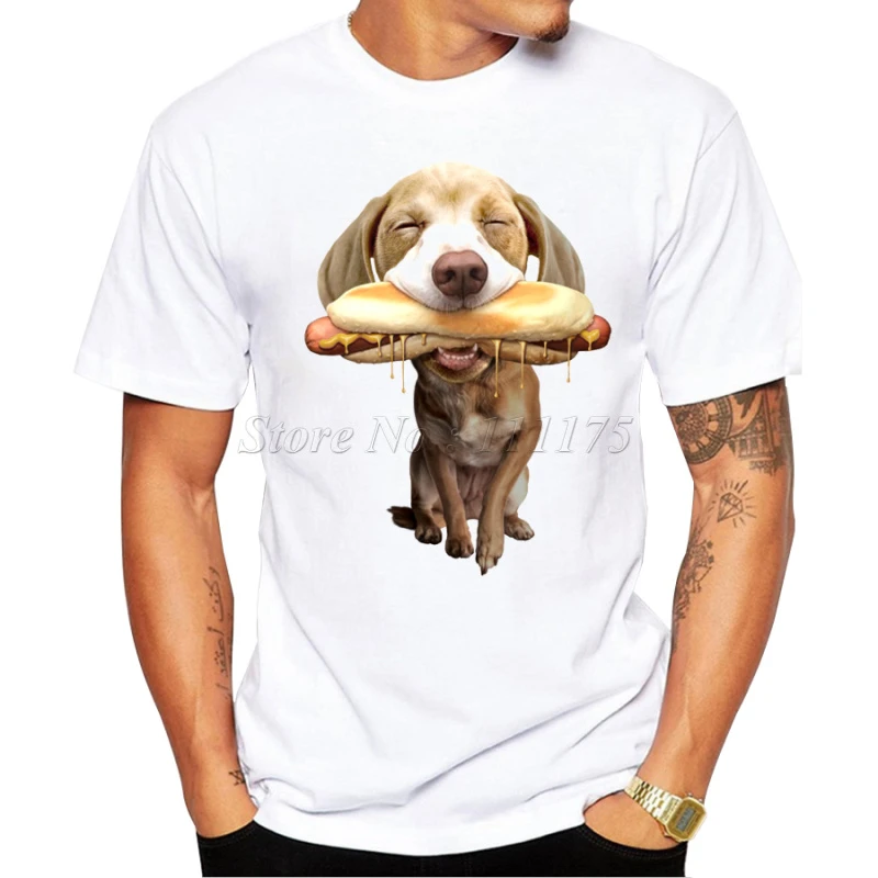 19 新着おかしい犬ホットドッグのようなデザインのメンズ Tシャツ少年クールなトップスヒップスタープリント夏の Tシャツ Designer T Shirt T Shirt Designsummer T Shirts Aliexpress