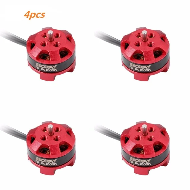 Бесщеточный двигатель OCDAY RC 4 шт. 1102 BR1102 8000KV 1 3S для 50 90 мм микро FPV Racing Drone