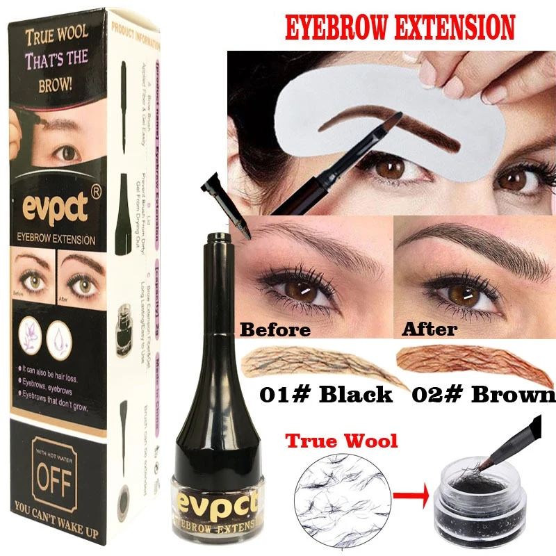 

Eyebrow Hair Extensions Eyebrow Extension Gel Natural Long-Lasting Waterproof