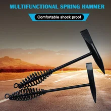 Spring Handle Chipping Hammer Welding Slag Remover Carbon Steel Tool Cleaning CLH@8