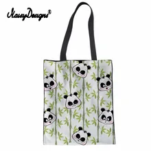 Бесшумный дизайн Panda Pattren женская переносная сумка для покупок на плечо универсальные летние пляжные сумки для девочек Сумка для путешествий многоразовый тотализатор