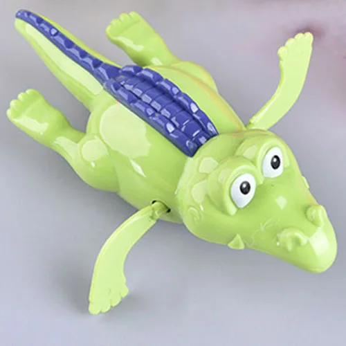 Детские игрушки для купания затычки Wind up Frogman Ванна игрушка для дайвера плавательный лягушка детская ванная черепаха утка Ванна игрушка - Цвет: crocodile044