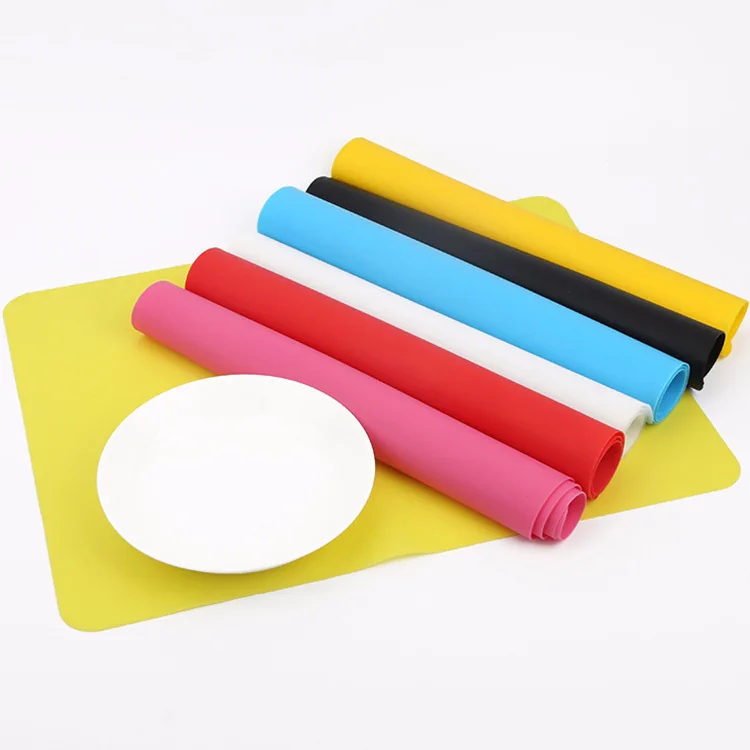 40*30 cm solid color silicone plate mat no slip Waterproof Silicone