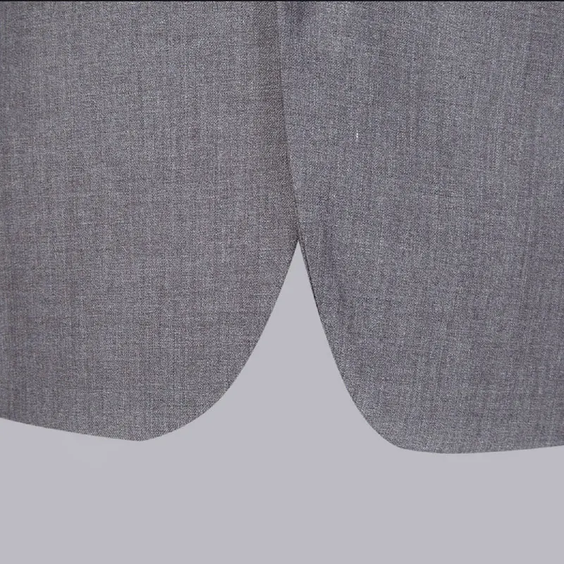 (Блейзер + брюки жилет) Классический мужской костюм s Slim Fit Серый Свадебный жениха