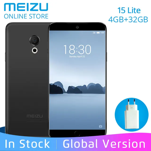 Глобальная версия Meizu 15 Lite 4 Гб Оперативная память 32 ГБ Встроенная память M871H Смартфон Snapdragon 626 Octa Core 5,46 "1080 P HD Экран 20MP Фронтальная камера