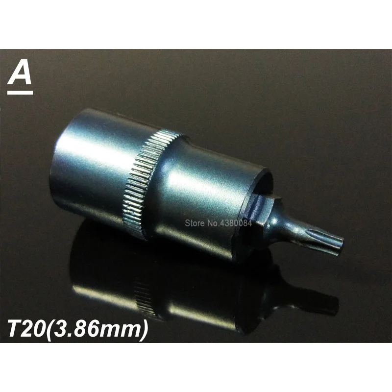 11Sizes TORX Screwdriver Bits 1/2" Socket Adapter Motor/Car 6 Point Spline Screw Driver Bits 55mm Power Hand Tools T20-T70(mm - Цвет: T20