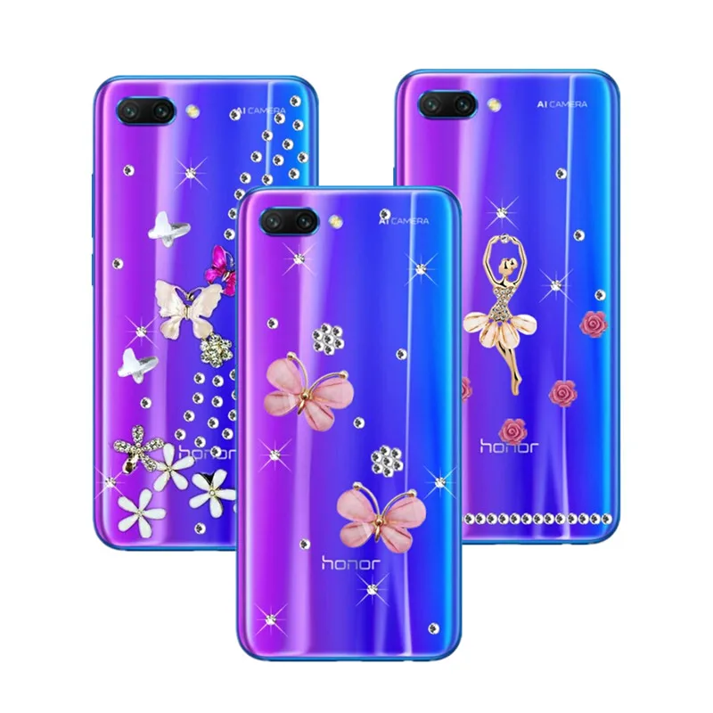 Чехол для телефона Honor 10 9 9X 8S 8A 8C 8X Bling Diamond Huawei P20 P30 Pro P Smart Y9 Y5 Y6 pro 2019 Y7 Prime Mate 20 lite |