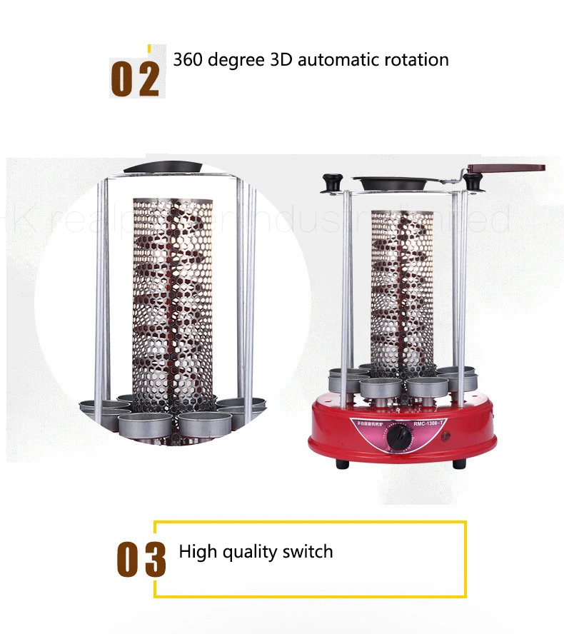 Fumaça Máquina de Rotação Automática 8 10 Espetos