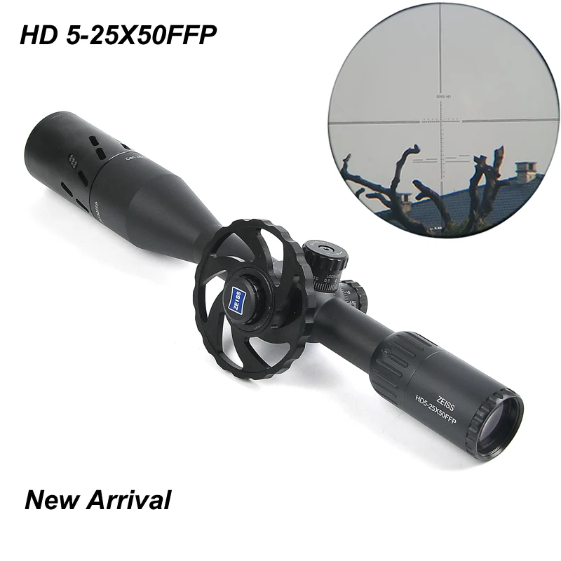 

New Zeiss Hunting HD 5-25x50 FFP Riflescope New Reticle with Big Handwheel Optic Sight for Outdoor Hunting