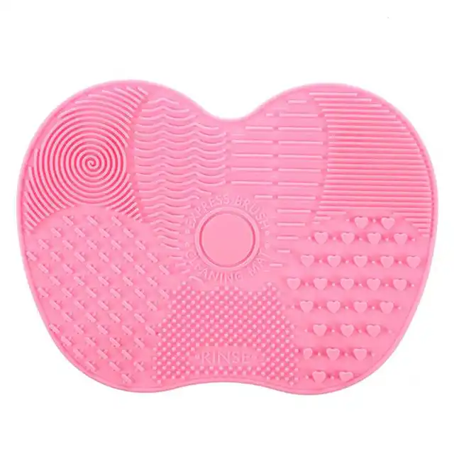 Best Offers 1Pcs Silicone Makeup Brush Cleaner Pad Scrubber Board Cleaning Mat Hand Tools Red