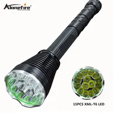 AloneFire HF15-1 15 x xml t6 самый мощный светодиодный светильник-вспышка высокой мощности, фонарь, светильник-вспышка, портативный светильник