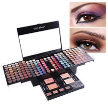Набор для макияжа 78 цветов Палитра для бровей Румяна пудры бровей с кистью подводка для глаз косметические кисти макияж наборы