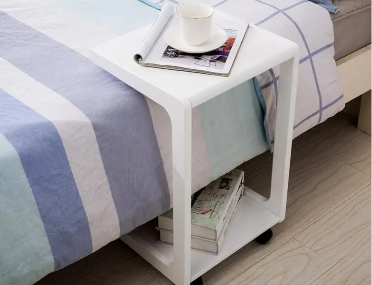 580*390*345MM Mobile Mini Coffee Table Balcony Tea Table Modern Bedside Table Sofa Side Corner Table With Wheels 580*390*345MM Mobile Mini Coffee Table Balcony Tea Table Modern Bedside Table Sofa Side Corner Table With Wheels