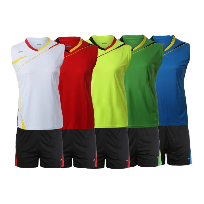 Etto Professional Volleyball Jersey Sets for Women Quick dry Breathable