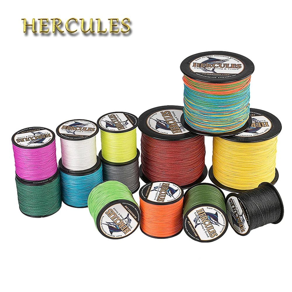 

Hercules Braided Fishing Line Pesca 8 Strands 300M PE Braided Wire For Carp Fishing 10-300LB Multifilament Peche Strong Cord