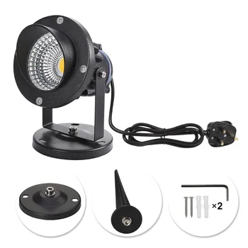 

5W COB LED Garden Light Waterproof Outdoor Landscape Spotlight with Spike for Wall Lawn Yard Floor _WK