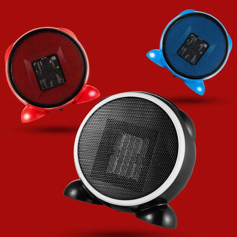

500W Mini Electric Heater Fan Heater Blower Desktop Household Wall Plug Heater Stove Radiator Fast Handy Warmer Machine