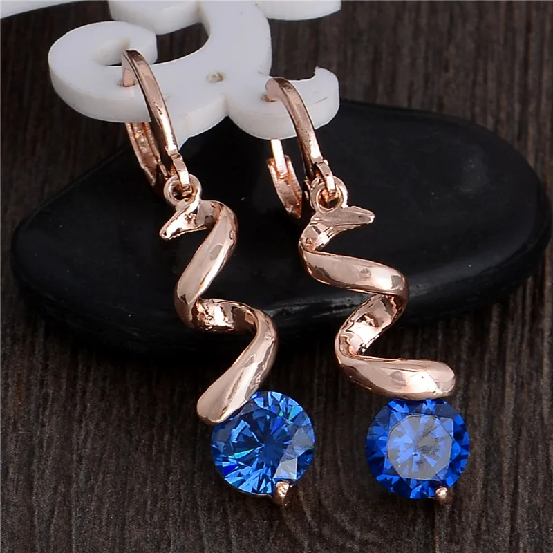 MISANANRYNE Hot Sale High Quality 8 Colors Cubic Zirconia Dangle Earrings For Women Crystal Drop Wedding Jewelry|cubic zirconia dangling