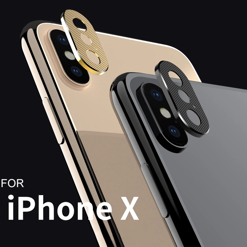 Чехол для телефона чехол для линзы объектива для iPhone X 10 XS Max XR металлическая крышка объектива для iPhone 6 6s 7 8 плюс кольцо пластинчатый Металл алюминиевый протектор