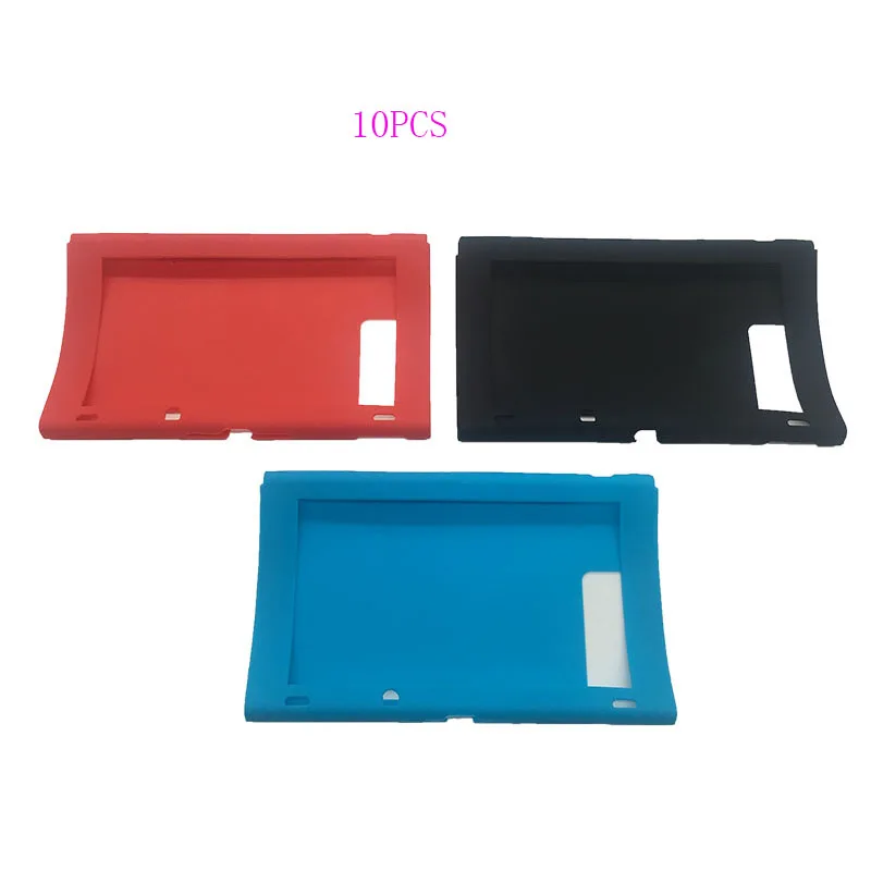 10PCS For NS NX Silicone Rubber Gel Console Skin for Nintendo Switch
