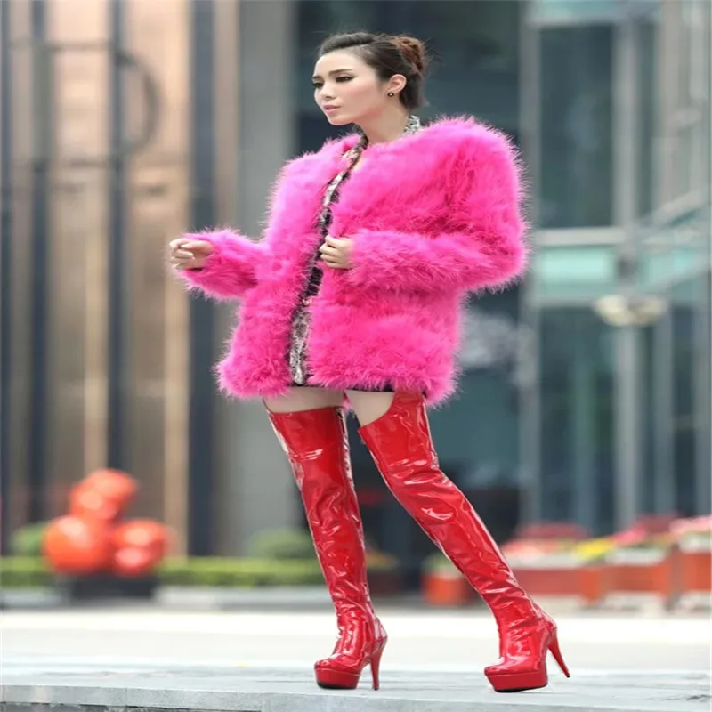 34-46 woman 15cm Platform botas Ladies Party Wedding 15cm Boots Over-the-Knee zapatos mujer Nightclub sexy pumps Dance Shoes