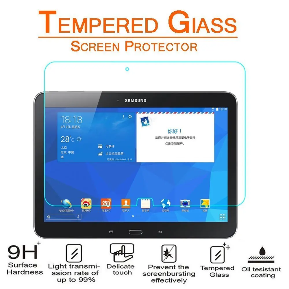 10 1 &quotЗащита экрана закаленное стекло для Samsung Galaxy Tab 4 Tab4 T530 T531 T535 защитная пленка |