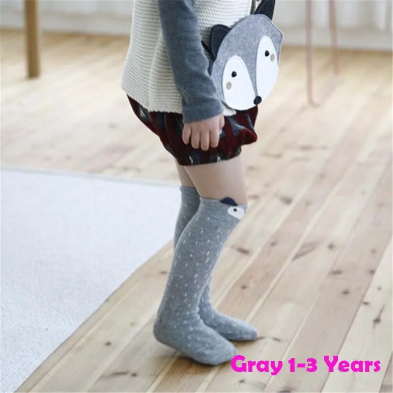 1 пара новые мягкие зимние теплые детские модные вязаные кружевные гетры для новорожденных гольфы с манжетами для сапог для малышей и маленьких детей - Цвет: Gray 1 to3 Year