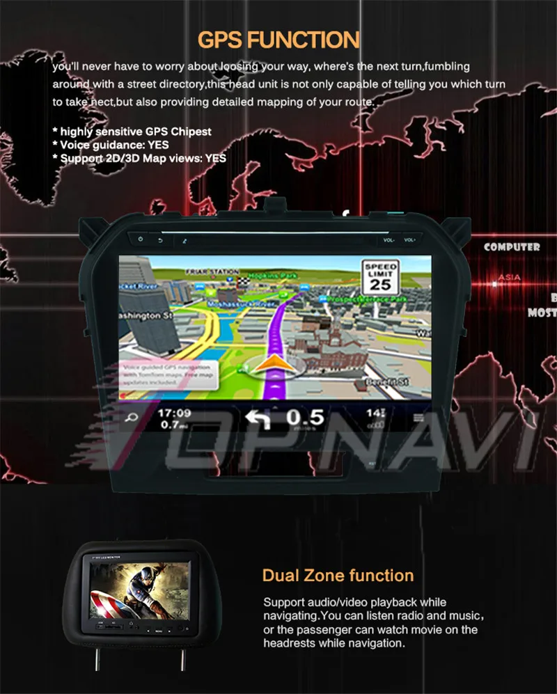 2 din car radio For Suzuki Grand Vitara 2015