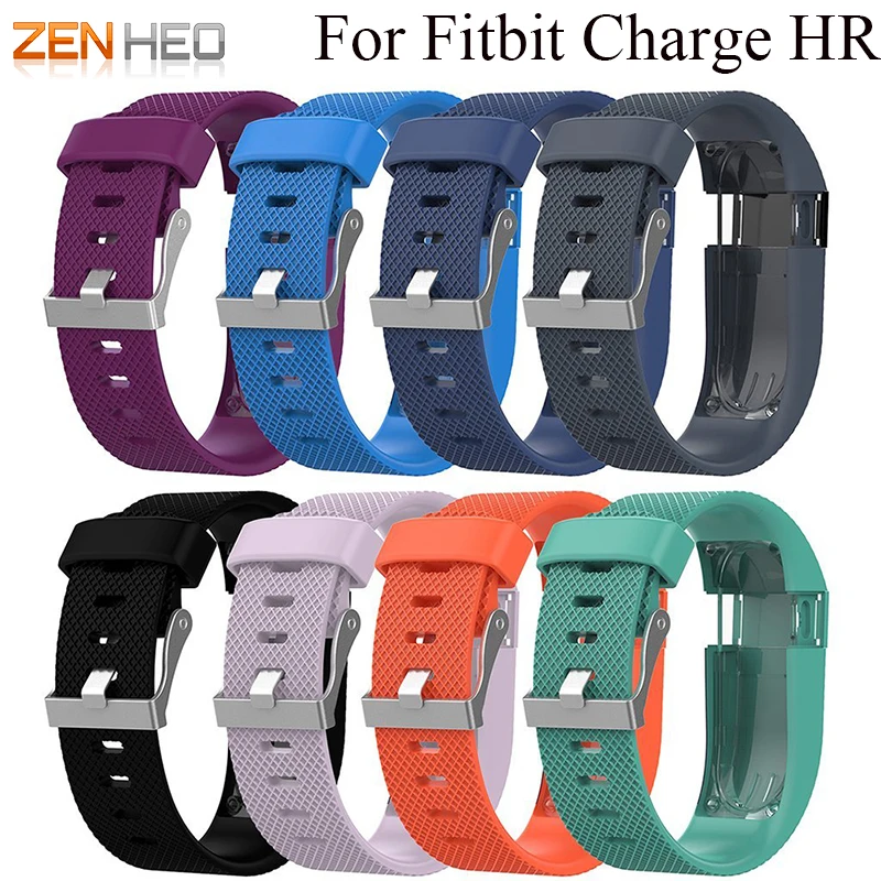 Сменный ремешок для часов Fitbit Charge HR силиконовый браслет с металлической пряжкой