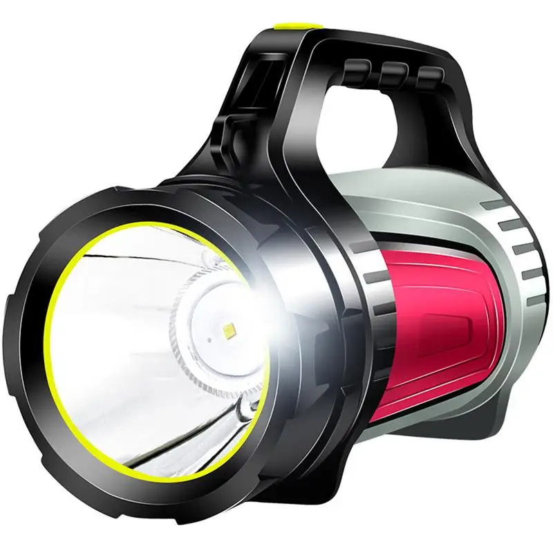 Светодиодный светильник для кемпинга, перезаряжаемый, 8000 лм, точечный светильник, уличный фонарь, светильник-вспышка, водонепроницаемый поисковый светильник для походов, рыбалки, аварийной ситуации - Испускаемый цвет: White