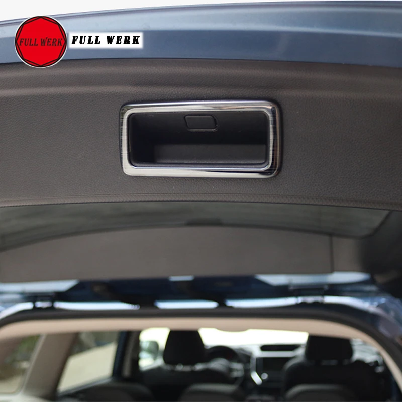 

1pc Stainless Steel Car Rear Trunk Door Handle Trim Cover Frame Special for Subaru Forester 19 2019 Door Decoration Accessories