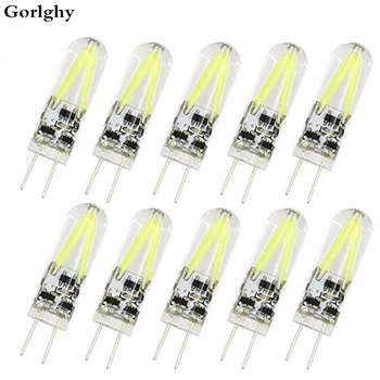 

10pcs/lot 3W G4 150lm G4 LED Bi-pin Lights 2 leds COB LED Light Warm Cold White led filament bulb for chandelier Bombil AC/DC 12