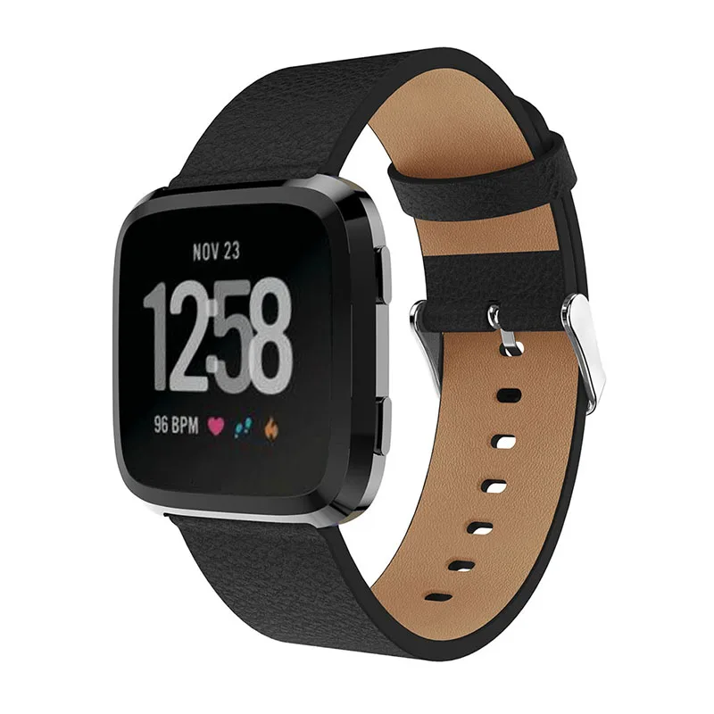  BEHUA Replacement Watch band Leather wrist Watchband Strap Bracelet Belt for fitbit versa Smart Wat - 32860366039