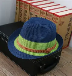 2018 Англия сэр соломенная шляпа для детей Панама Cap сезон: весна–лето Sun Cap-Бич ведро Шапки для Женщины Мужчины Джаз Hat