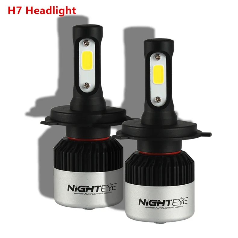 NIGHTEYE H4 LED HiLo Car Headlight Bulbs Kit 72W Set 6500K White Auto H7 Led Car Headlights Automobiles Head Lamp LED Headlight (10)