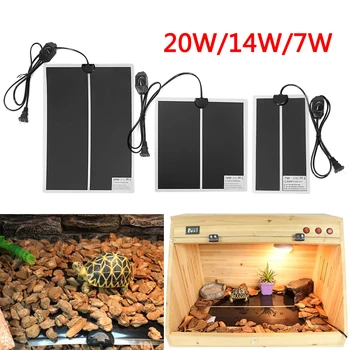 

220V 7W / 14W / 20W Reptile Vivarium Heat Mats Heating Thermostat Snake Lizard Wearable Electronic Heating Mats Pet Heating Pad