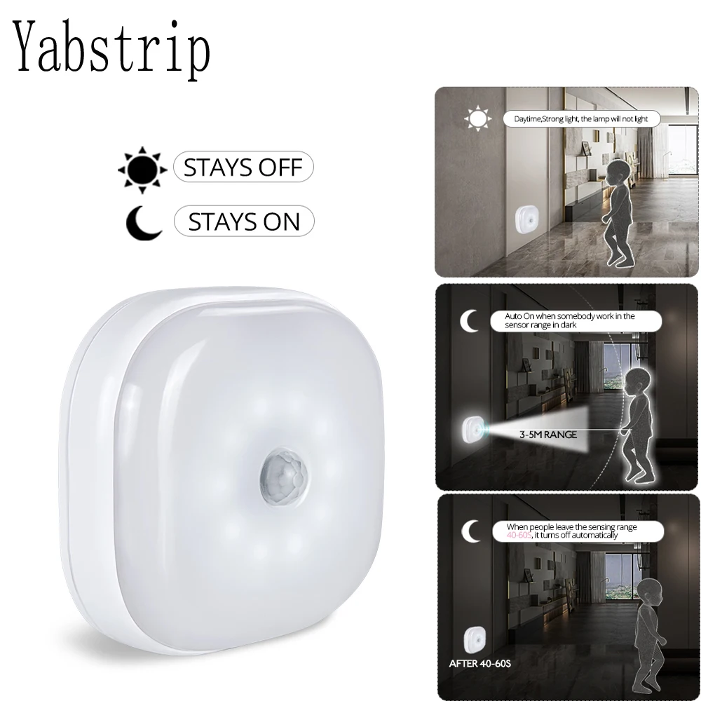 

10LEDs Night Light Infrared PIR Motion Sensor Wireless Light for bedroom Wall Lamp Auto On/Off LED night light