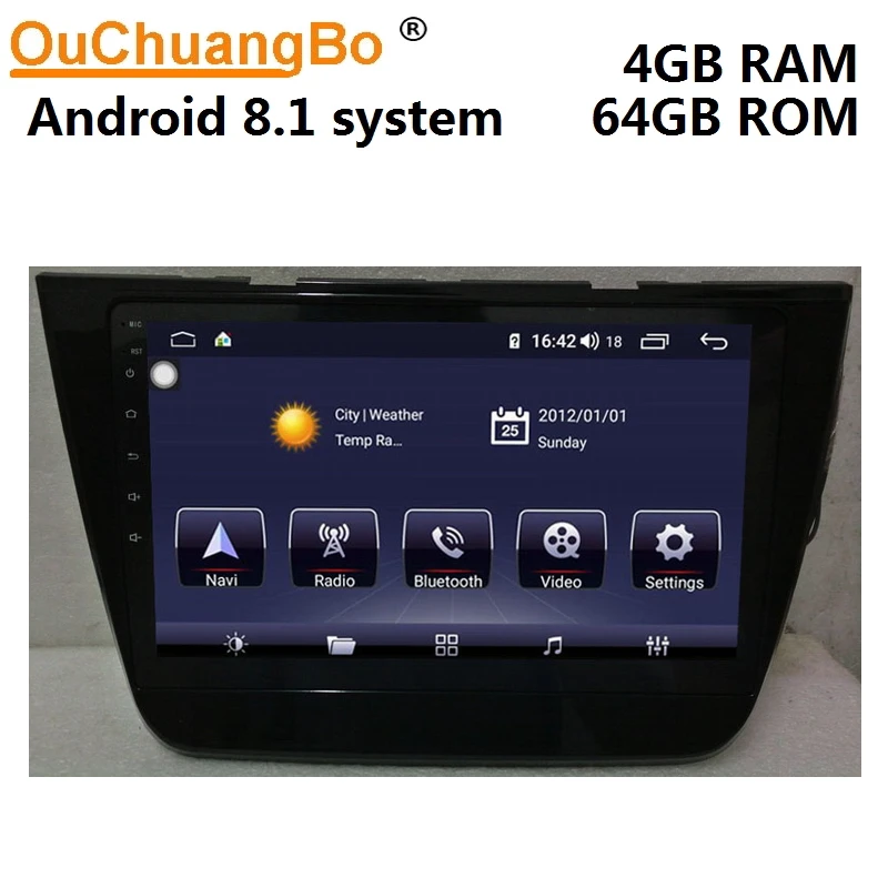 

Ouchuangbo android 8.1 gps navigation radio recorder for MG ZS 2018 with 10.1 inch audio player 8 core 4GB RAM 64GB ROM