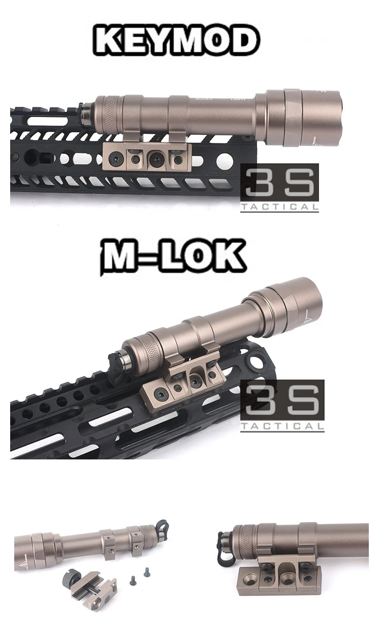 Element Airsoft Keymod Rail Mlok Handguard Flash светильник для скаута светильник для Surfir Flash светильник M300 M600 светильник M600C M600V